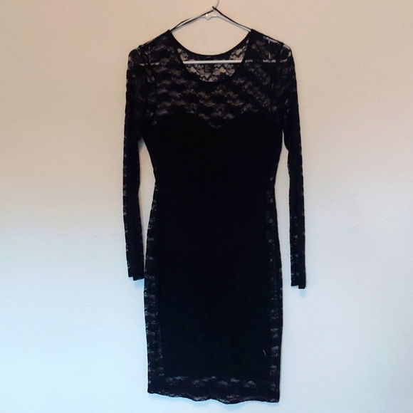 H&M Dresses & Skirts - Closet Clear Out - H&M Long Sleeved Black Lace Dress Size S